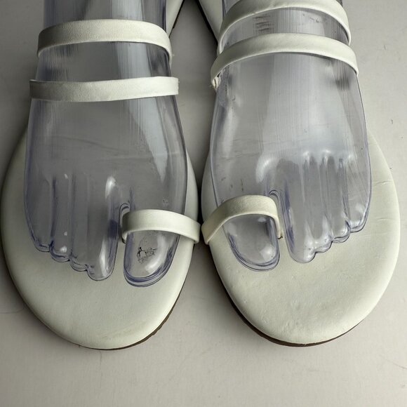 Tkees Leah Sandals Leather Cream Size 9 - Picture 7 of 9
